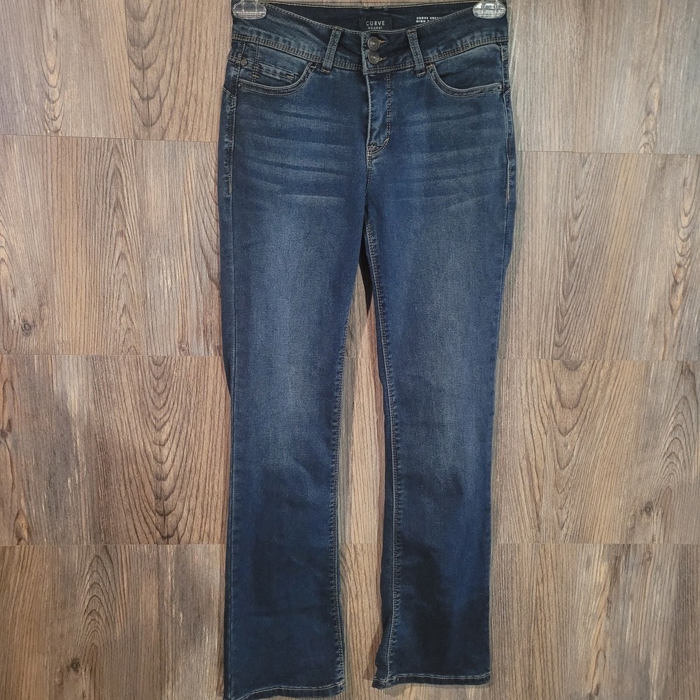 Curve Appeal Curve Creator Boot Jeans 4/27 x 30 Dark Wash Mid Rise** Stretch